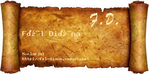 Fél Diána névjegykártya